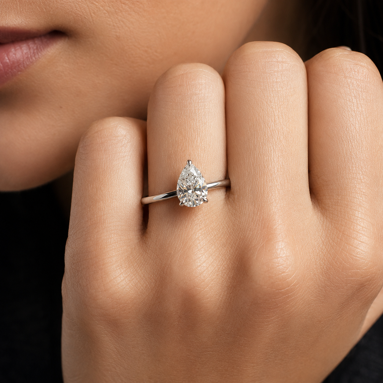 GIA certified natural diamond solitaire ring in yellow gold by Ratan Sajan Diamonds Dubai