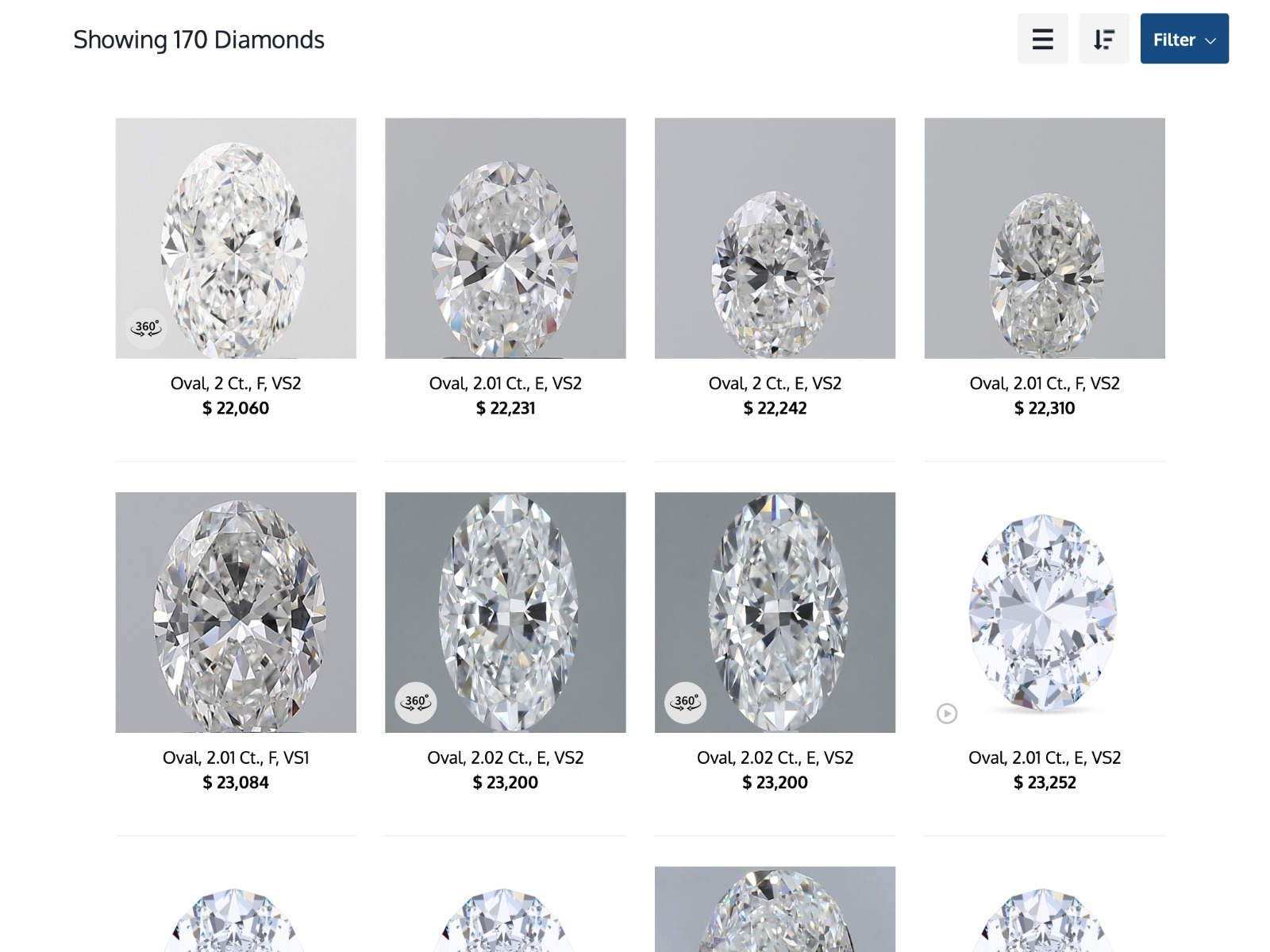 Natural Diamond Inventory